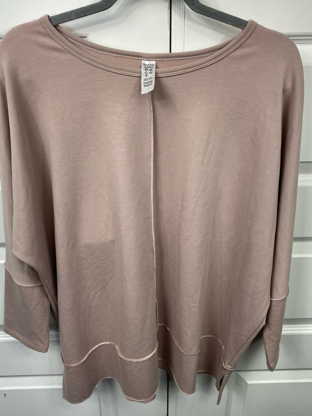 SPANX Perfect Length Dolman 3/4 Sleeve Soft Top Sweatshirt XL Extra Large